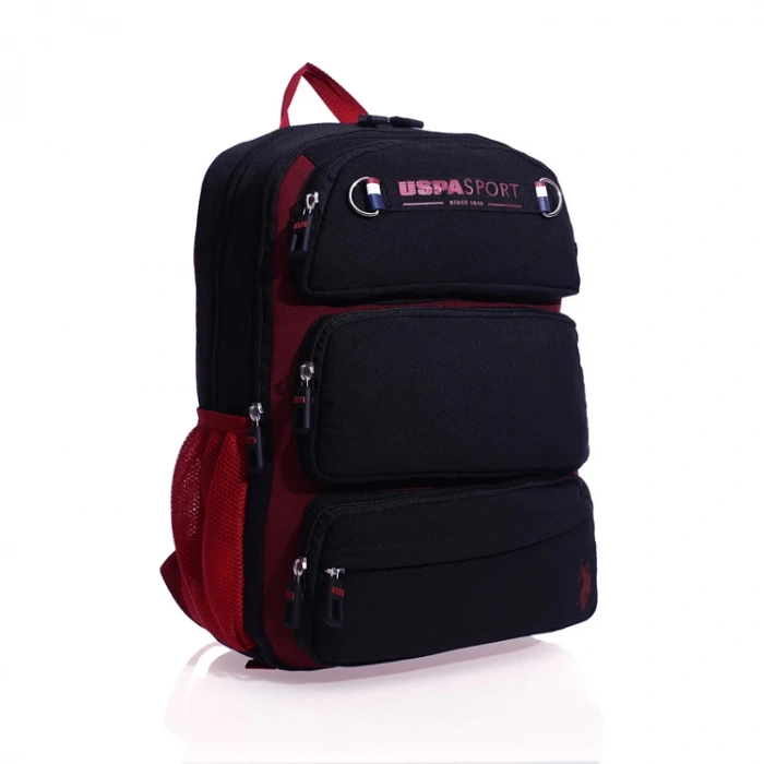 U.S. POLO PLÇAN23257 SIRT ÇANTASI KIRMIZI-SİYAH