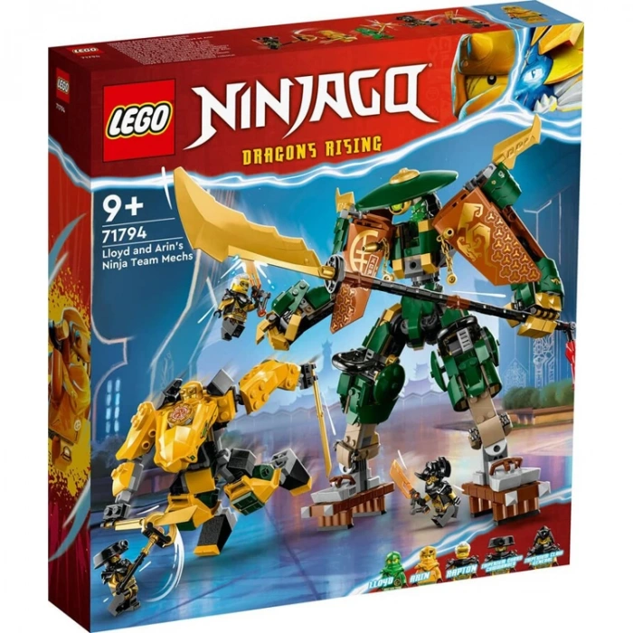 LEGO 71794 NINJAGO LLOYD VE ARIN İN NİNJA EKİBİ ROBOTLARI 764 PARÇA 9+