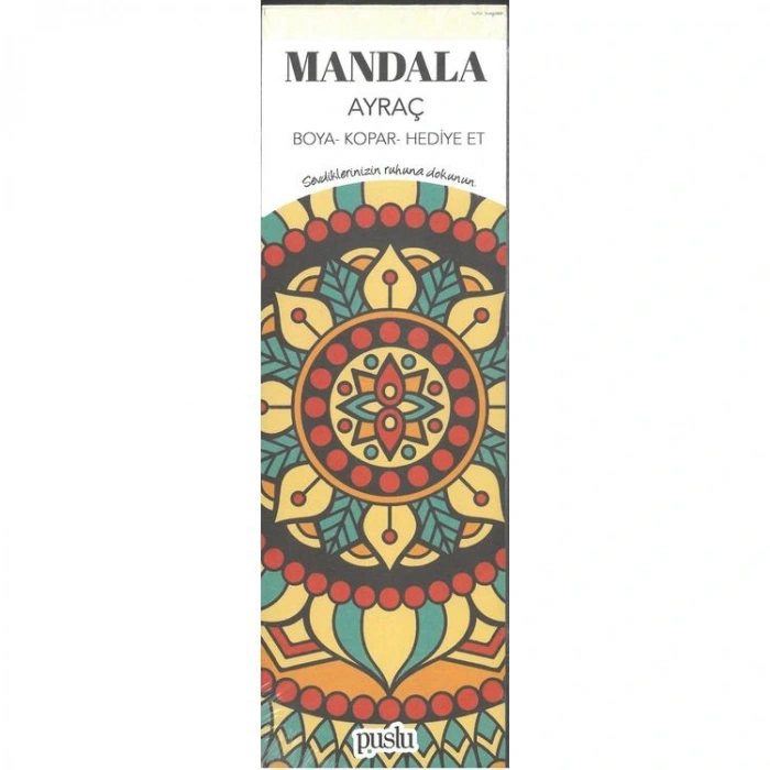 PUSLU YAY.  MANDALA AYRAÇ (BOYA-KOPAR HEDİYE ET ) - RENK CÜMBÜŞÜ