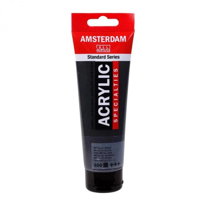 AMSTERDAM  RT17098502 AKRİLİK BOYA 120 ML METALLIC BLACK