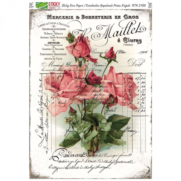 RİCH STK2169 KENDİNDEN YAPIŞKANLI STİCKY PİRİNÇ KAĞIDI