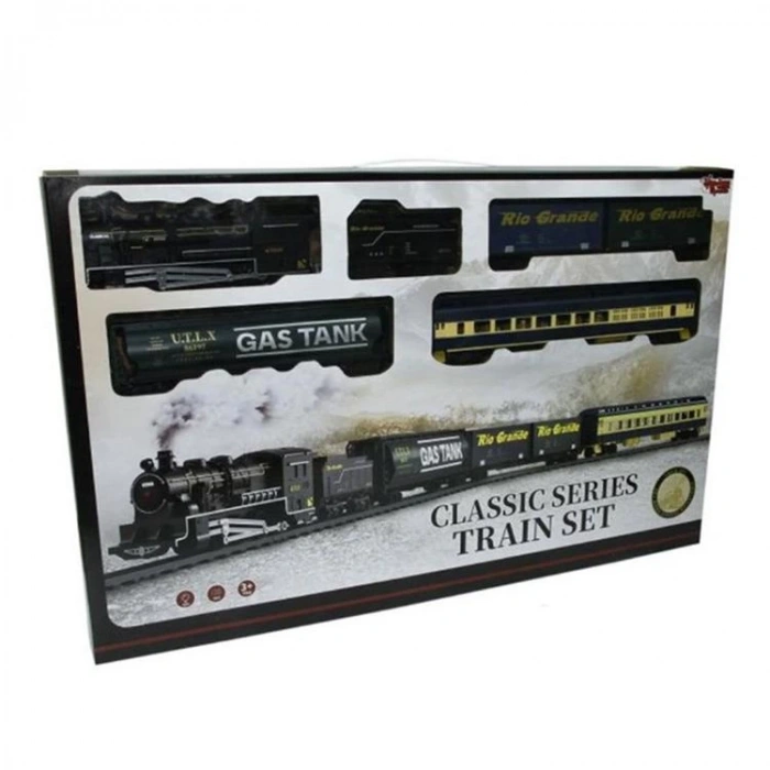 VARDEM 1601C CLASSIC SERİ SESLİ IŞIKLI BÜYÜK TREN SETİ 33 PARÇA 3+