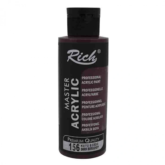 RİCH AKR-120-156 AKRİLİK BOYA 120 CC KOYU BORDO