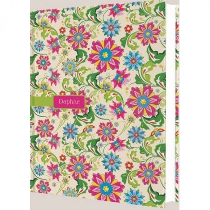 DEFFTER DAPHNE / SPRING 16.5x23,5 SERT KAPAK ÇİZGİSİZ DEFTER 96YP.