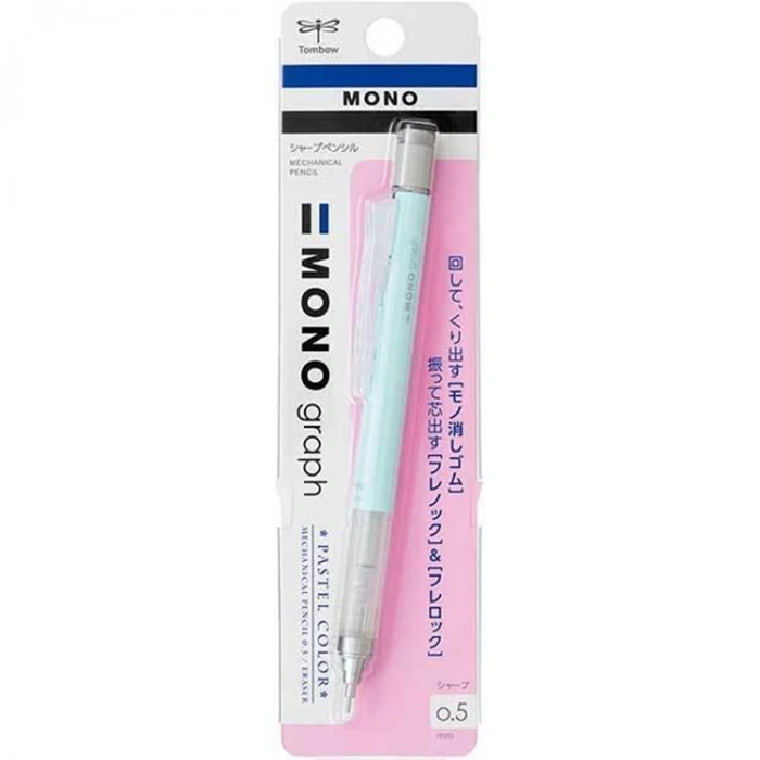 TOMBOW MONO GRAPH MEKANİK KURŞUN KALEM 0.5MM PASTEL BUZ MAVİ  DPA-136A