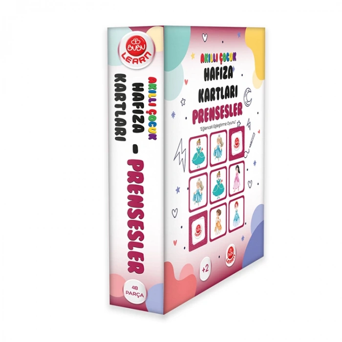 BU-BU AKILLI ÇOCUK HAFIZA KARTLARI PRENSESLER BUBU-LRN011