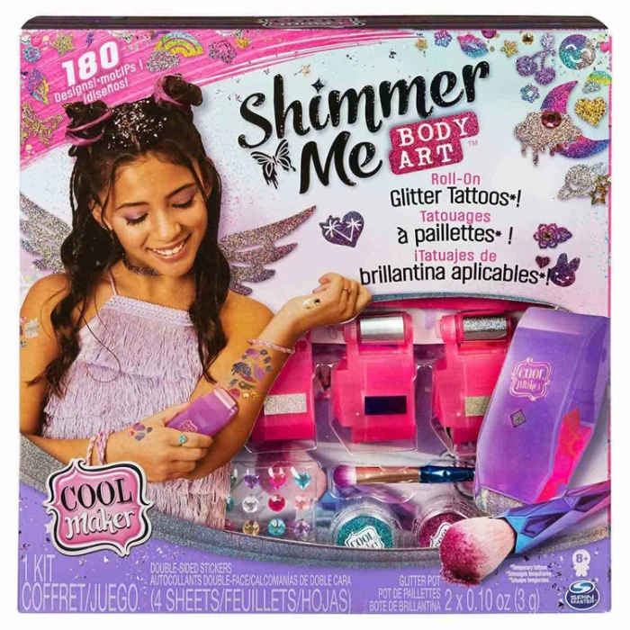 SPINMASTER 6061176 SHIMME ME BODY ART - VÜCUT SANATI SETİ