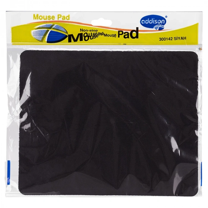 ADDISON 300142 SİYAH MOUSE PAD POŞETLİ
