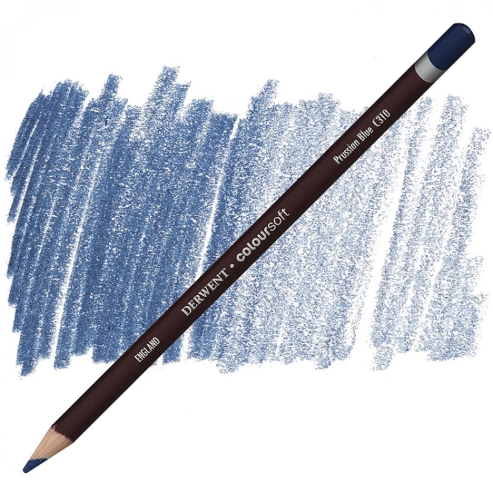 DERWENT COLOURSOFT - YUMUŞAK KURUBOYA KALEMİ- PRUSSIAN BLUE C310