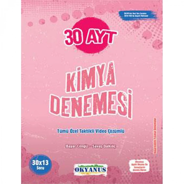 OKYANUS AYT  KİMYA 30 DENEMESİ