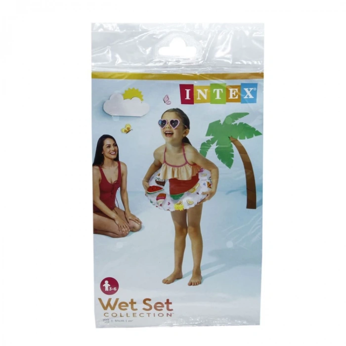 İNTEX 59230NP WET SET COLLECTION BASKILI SİMİT 51cm 3-6 YAŞ