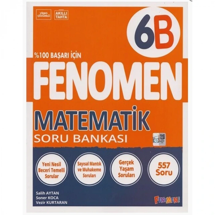 FENOMEN 6. SINIF  MATEMATİK B SORU BANKASI - 2024