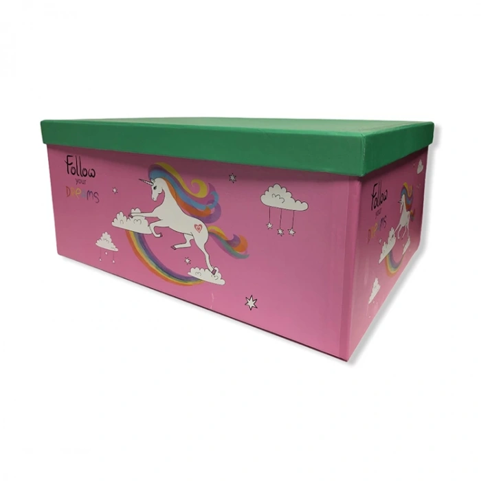 KAHRAMAN 28x37x16cm UNICORN DİKDÖRTGEN HEDİYE KUTUSU KF11481-J