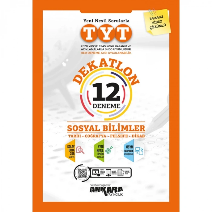 ANKARA YKS TYT DEKATLON SOSYAL BİL. 12 DENEME