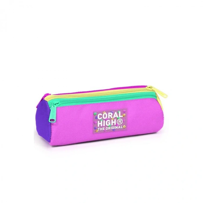 CORAL HIGH 11176 KIDS ÇOK RENKİ ÜÇ BÖLMELİ KALEM ÇANTASI