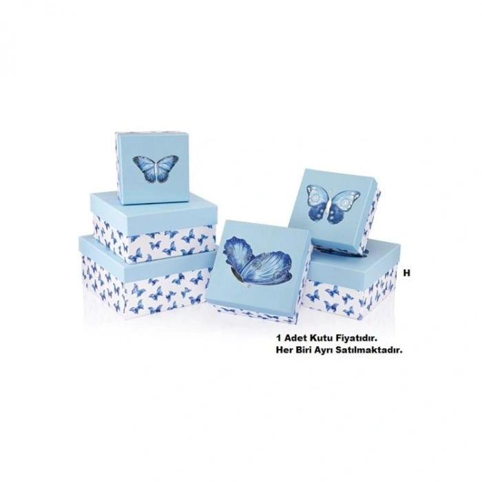 GIPTA BELLE KARE HEDİYE KUTUSU BX2797 E NO:5,5 225x225x110mm - TEKLİ