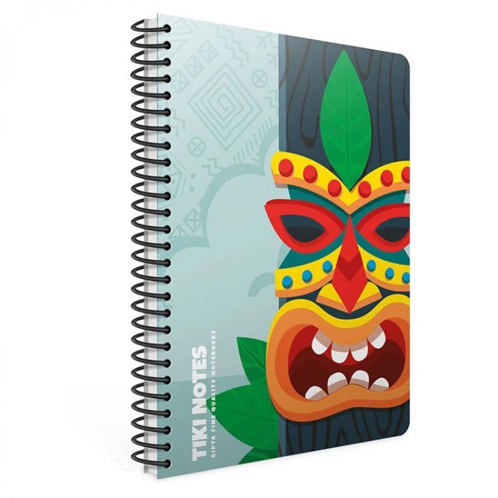 GIPTA TIKI NOTES SPİRALLİ KARTON KAPAK A4 100 YP KARELİ DEFTER