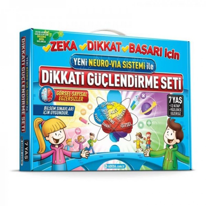 YENİ NEURO VIA SİSTEMİ İLE DİKKATİ GÜÇLENDİRME SETİ 7 YAŞ