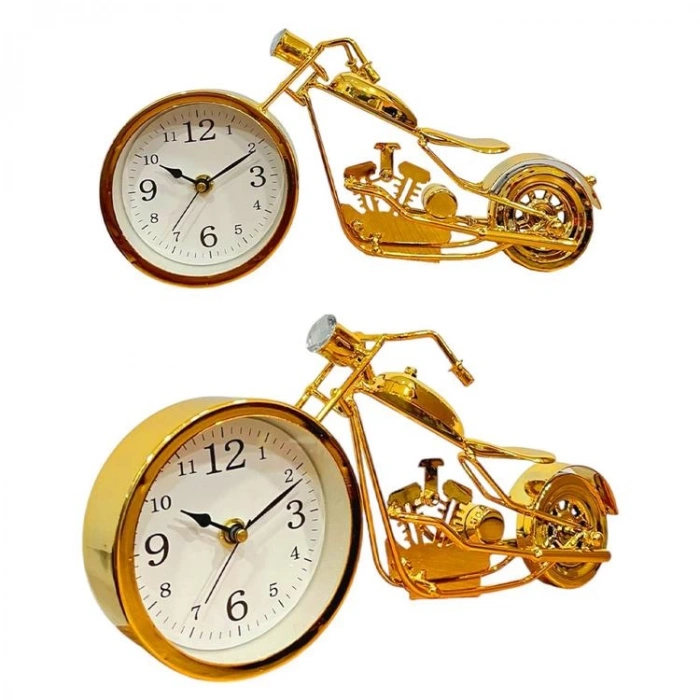 YLZ T2312 BİBLO METAL MOTORSİKLET MASA SAATİ