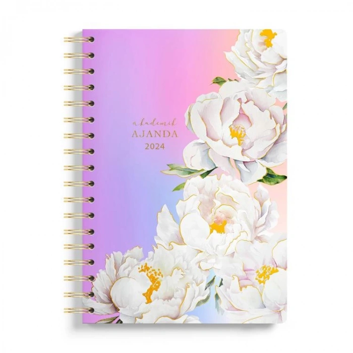 VICTORIAS JOURNALS 1272 SPİRALLİ 17x23 SERT KAPAK 2024-2025  AKADEMİK AJANDA