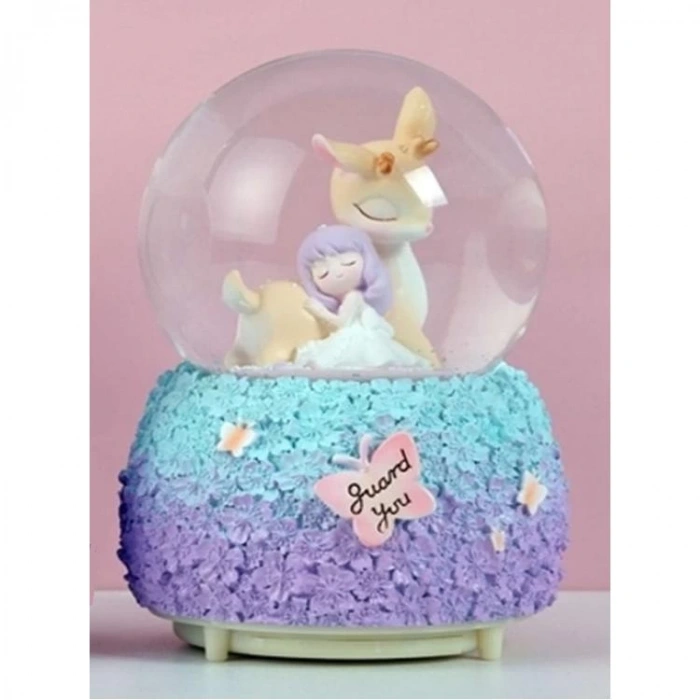 CEREN HDY0186 ORTA BOY HEDİYELİK MÜZİKLİ IŞIKLI KAR ATAN KAR KÜRESİ (PİLLİ) GUARD YOU