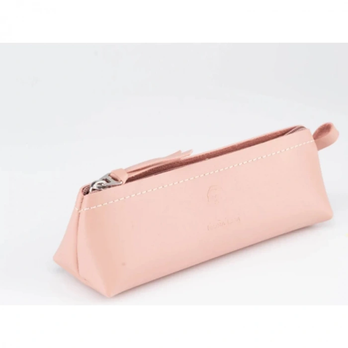 SÜDOR KN14-07 MONALİSA DERİ TRIBAG TEK GÖZLÜ KALEM ÇANTASI - TOZ PEMBE