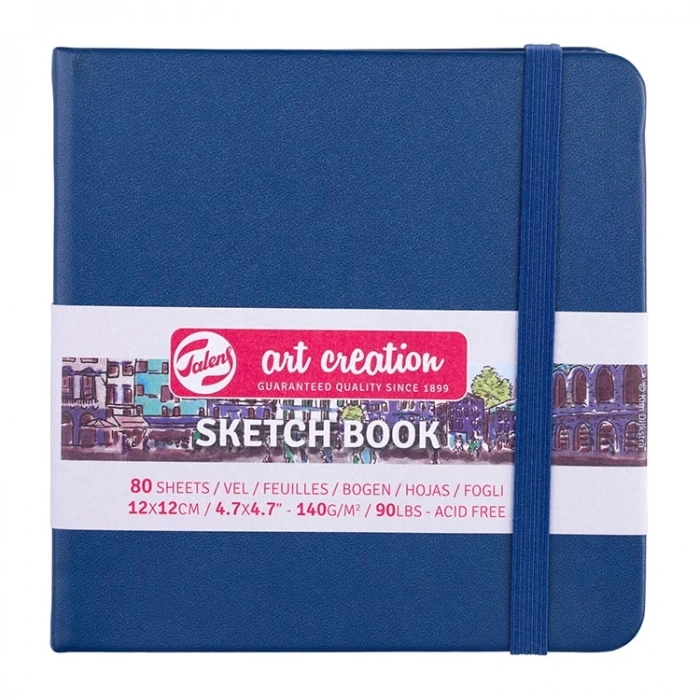 TALENS ART CREATION SKETCHBOOK 12X12cm 140 gr. 80 YP. ESKİZ DEFTERİ NAVY MAVİ - 9314234M