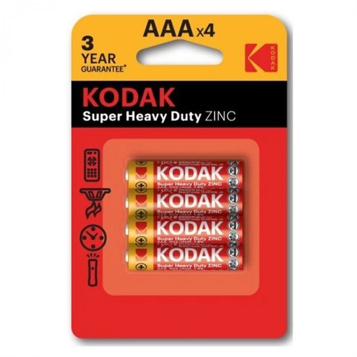 KODAK SUPER HEAVY DUTY ZINC AAA 4LÜ