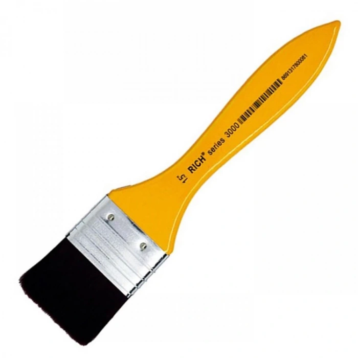 RİCH 19-11179 3000 SERİSİ NO:1,5 BORDO SENTETİK, SARI SAPLI ZEMİN FIRÇASI