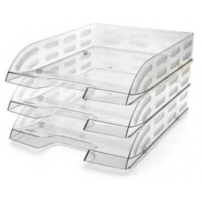 MAS 1803 MAFSALLI EVRAK RAFI 3LÜ SET ŞEFFAF