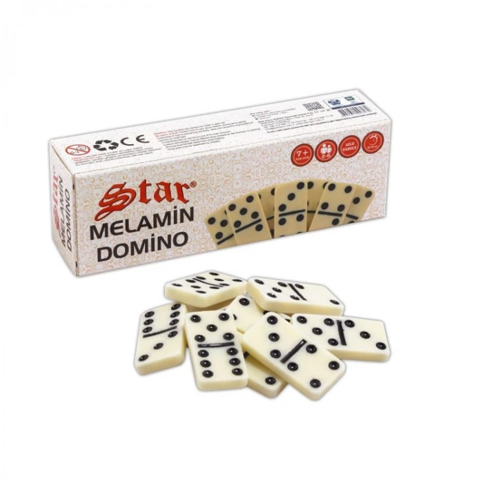 STAR 6096079 DOMİNO MELAMİN PLASTİK KUTULU