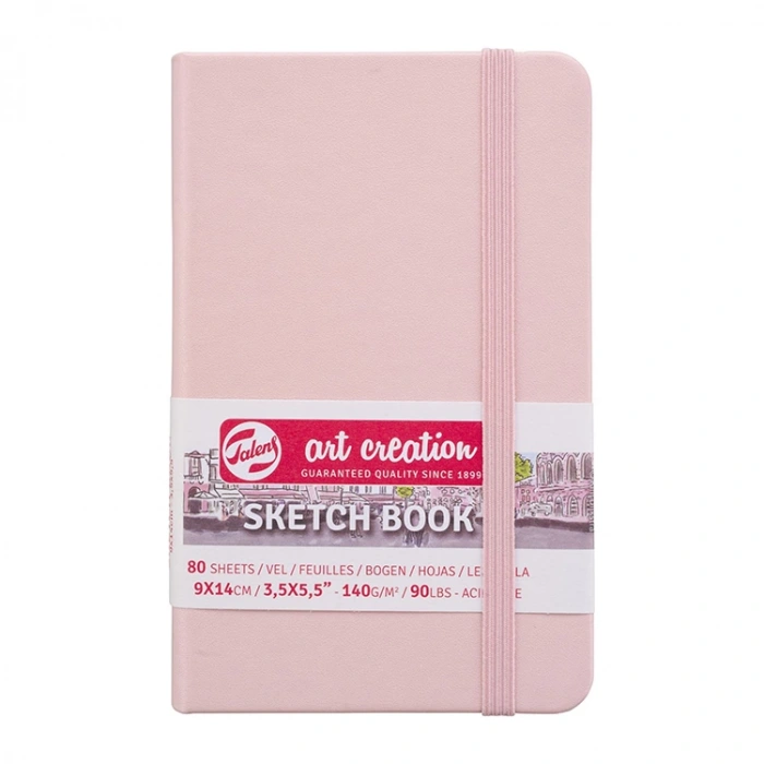 TALENS ART CREATION SKETCHBOOK 9X14 cm 140 gr. 80YP. ESKİZ DEFTERİ PASTEL PEMBE - RT9314011M