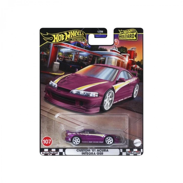 HOT WHEELS PREMIUM GJT68/HRT77 BOULEVARD CUSTOM 01 ACURA INTEGRA GSR