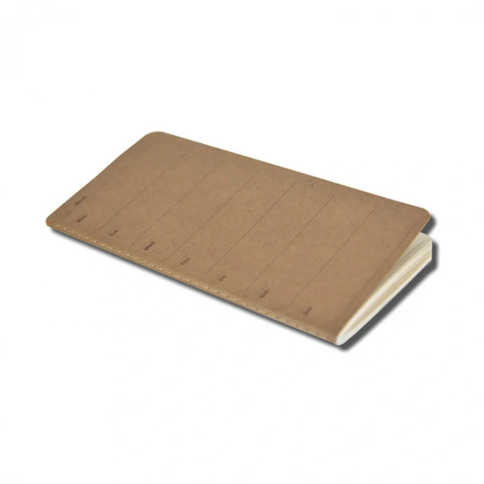 DEFFTER RAM WEEKLY 8x17cm KRAFT KARTON KAPAK PLANER DEFTER