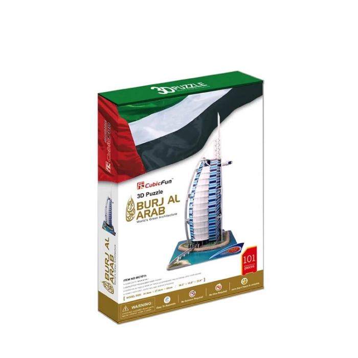 CUBIC FUN MC101H BURJ AL ARAB 3D PUZZLE 101 PARÇA