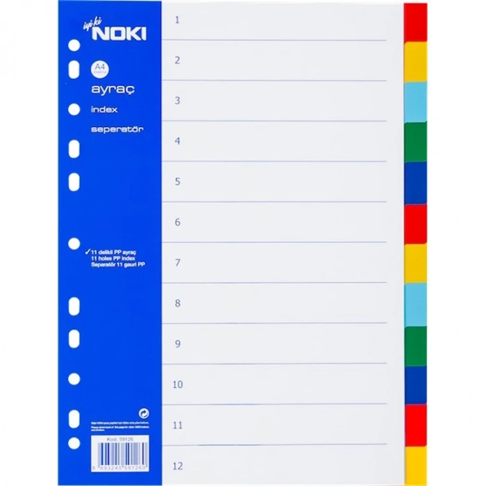 NOKİ SEPERATÖR 2X6 RENK