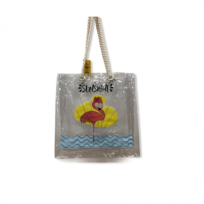 KAHRAMAN KİWOO DESİNG ŞEFFAF PLAJ ÇANTASI KW-0022