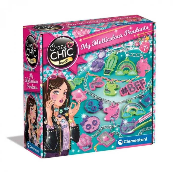 CLEMENTONI 18757 CRAZY CHIC RENKLİ KOLYELER
