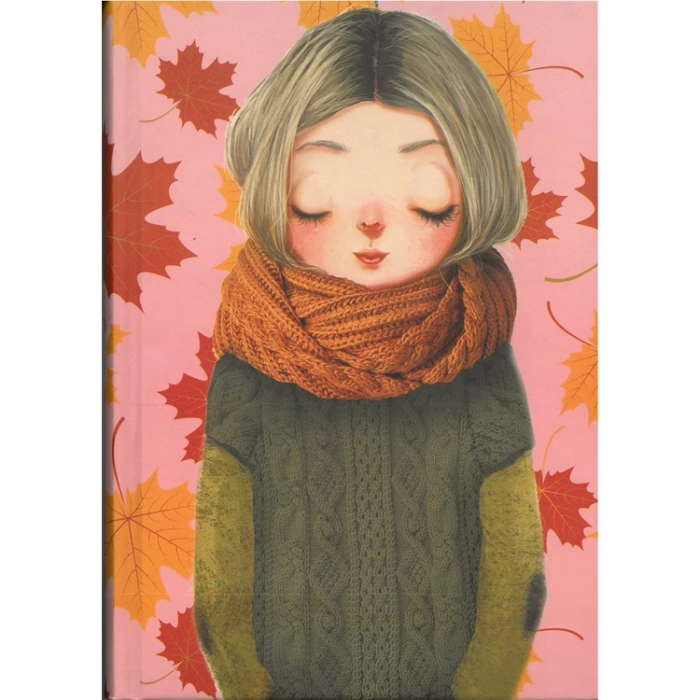 TRUFFY 309105 14x20cm SERT KAPAK ÇİZGİSİZ DEFTER 96 YP. - SONBAHAR