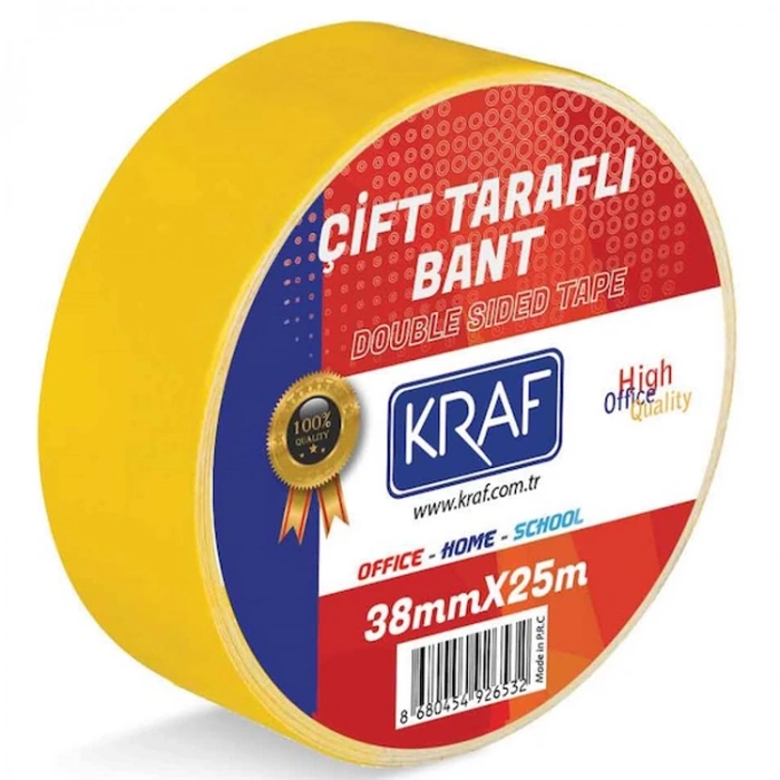 KRAF ÇİFT TARAFLI BANT 38MMX25M 2538G