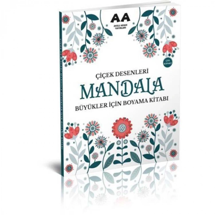 BÜYÜKLER İÇİN BOYAMA KİTABI MANDALA ÇİÇEK DESENLERİ