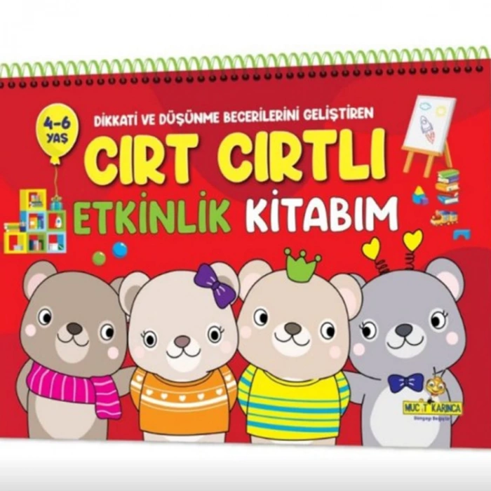 YÜKSELEN ZEKA - CIRT CIRTLI ETKİNLİK KİTABIM (4-6 YAŞ)