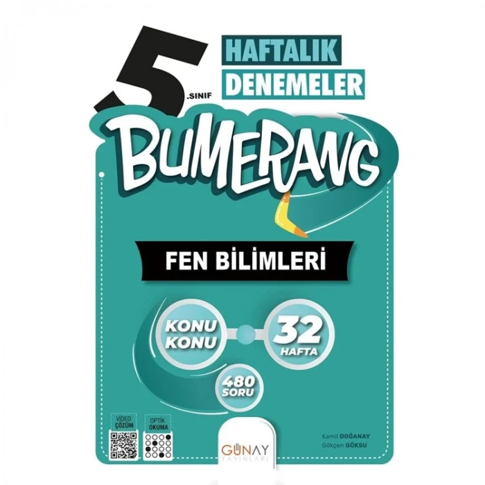 GÜNAY 5. SINIF BUMERANG 32 HAFTALIK FEN BİLİMLERİ DENEMELERİ