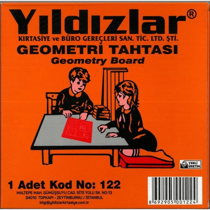 YILDIZLAR YLD-122  GEOMETRİ TAHTASI