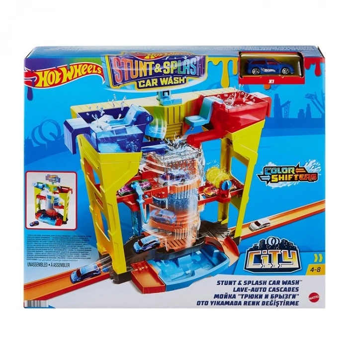 MATTEL GRW37 HOT WHEELS  OTO YIKAMADA RENK DEĞİŞTİRME OYUN SETİ