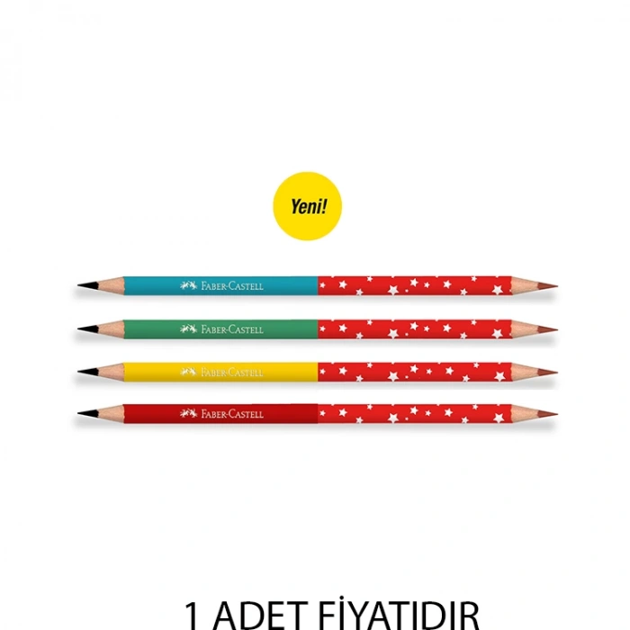 FABER CASTELL BAŞLIK + KURŞUN KALEM ÇİFT UÇLU