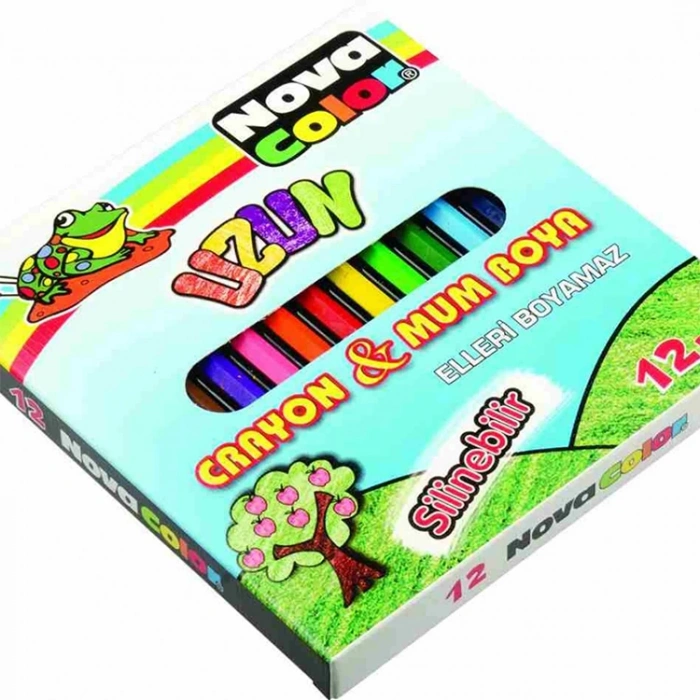 NOVA COLOR CRYAN & MUM BOYA UZUN 12 RENK  NC-2112