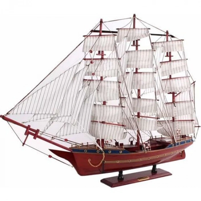 KEMBS HEDİYELİK DEKORATİF GEMİ (YELKENLİ) MAKETİ BOY HD-GEM-LN039AB