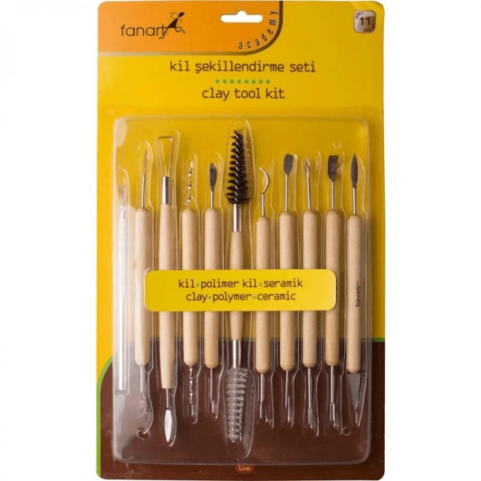 FANART KİL ŞEKİLLENDİRME SETİ ACADEMY 11Lİ 9475-S1