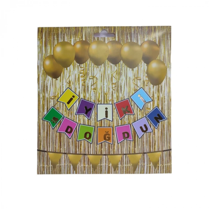 TEKNOPOİNT KIRLANGIÇ İYİ Kİ DOĞDUN RENKLİ YAZI